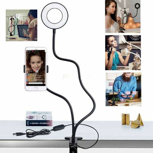 Ring Light Dimmable Lighting Phone Selfie Tripod Stand Makeup Live Lamp - CJdrop
