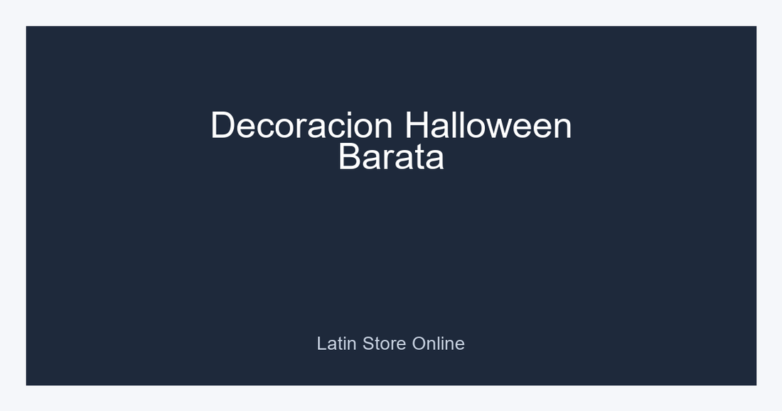 Decoracion Halloween Barata